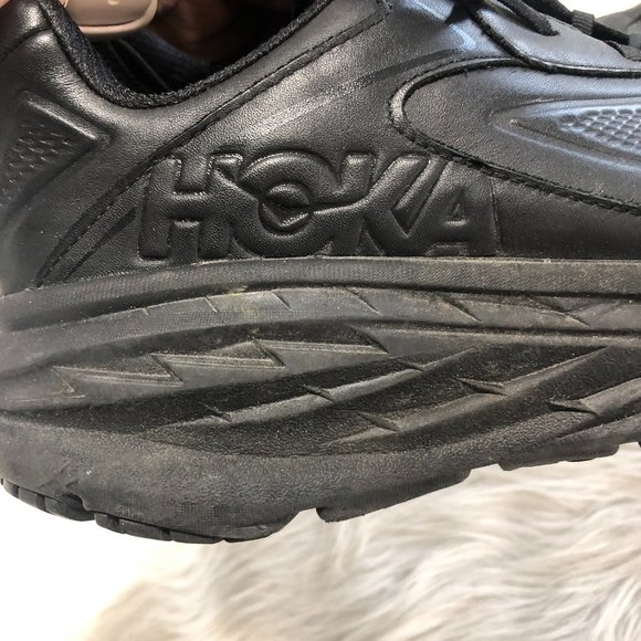HOKA ONE ONE Black Bondi Leather Shoe SZ 12 main image 5
